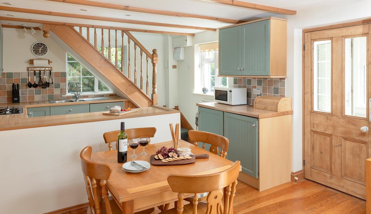 Gather around the dining table for holiday mealtimes.