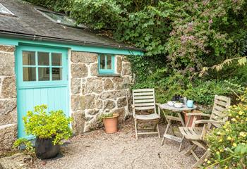 Take your breakfast outside in the summer sunshine.