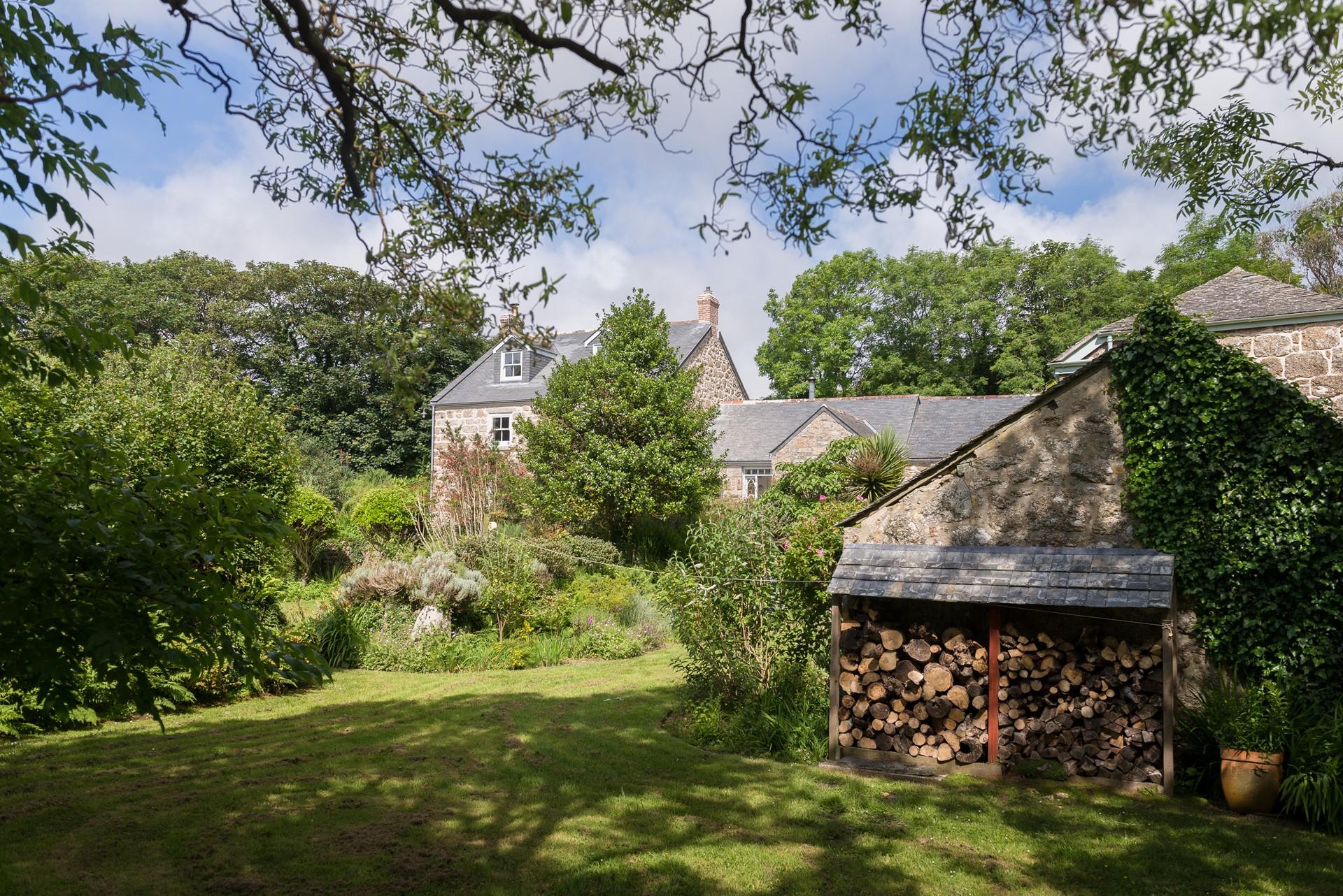 The handy wood store means you have plenty of logs for cosy evenings in front of the woodburner.