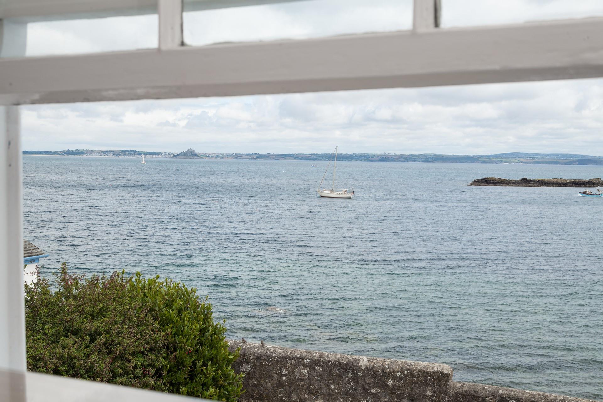 Enjoy views across to idyllic St Michael's Mount.