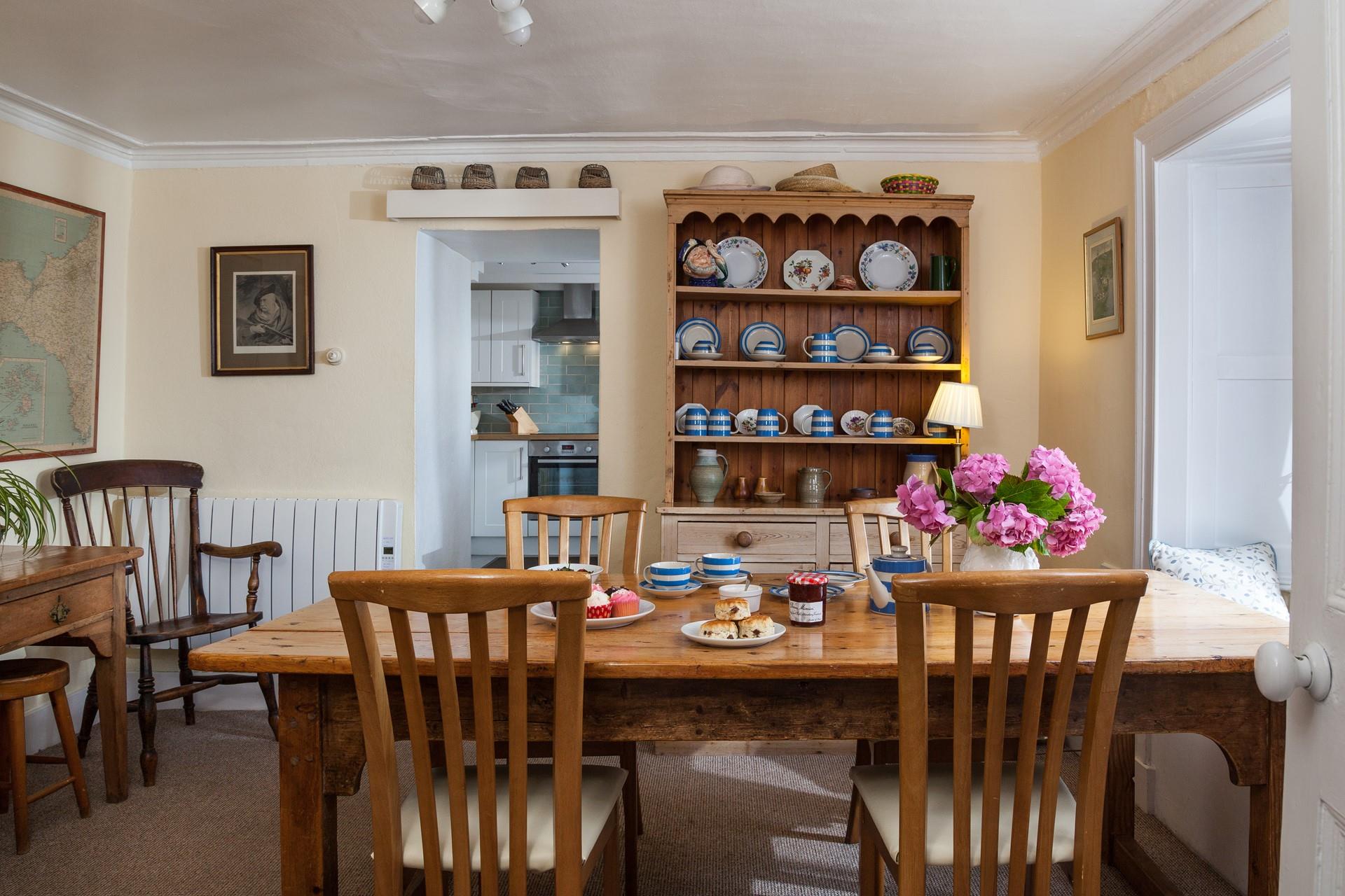 Watch the waves rolling onto shore from comfort of the dining space.