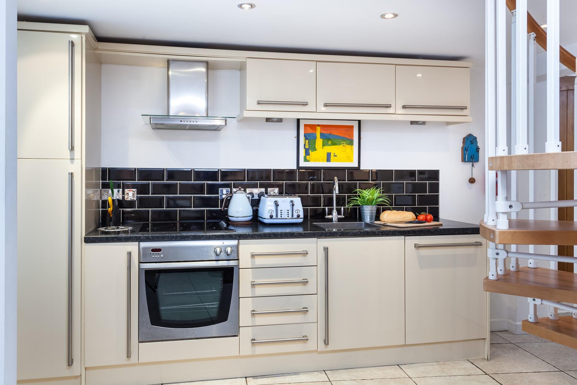 Sleek and stylish, this kitchen has everything you need.