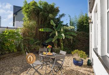 The courtyard is a lovely suntrap!