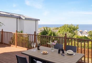 Spend balmy evenings on the decking as the sun goes down.