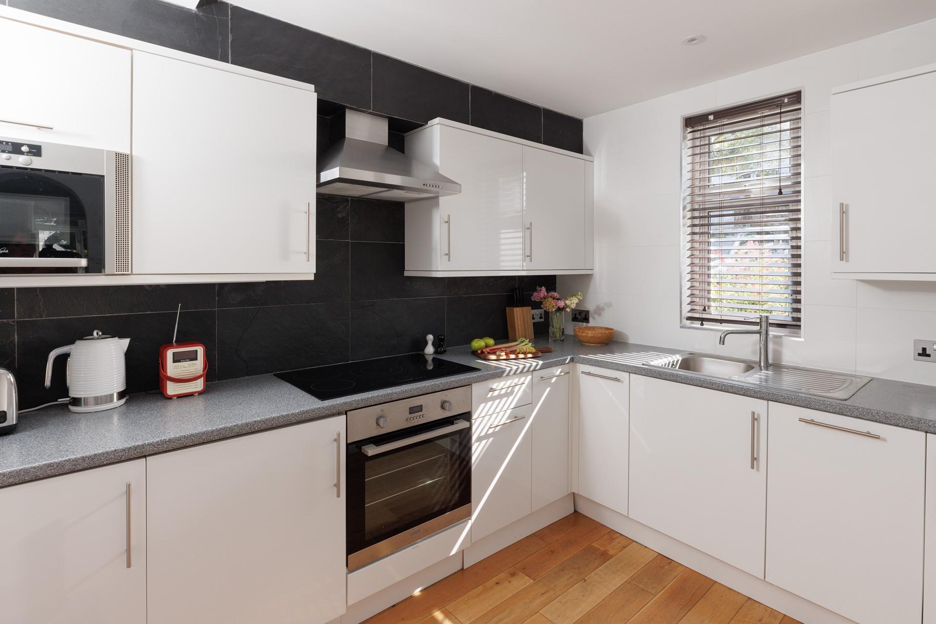 The kitchen has everything you need to whip up delicious meals.