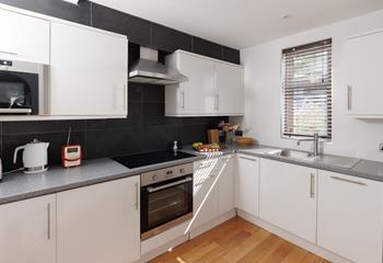 The kitchen has everything you need to whip up delicious meals.