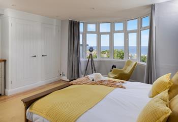 Wake up and take in the wonderful views from this spacious and bright bedroom.