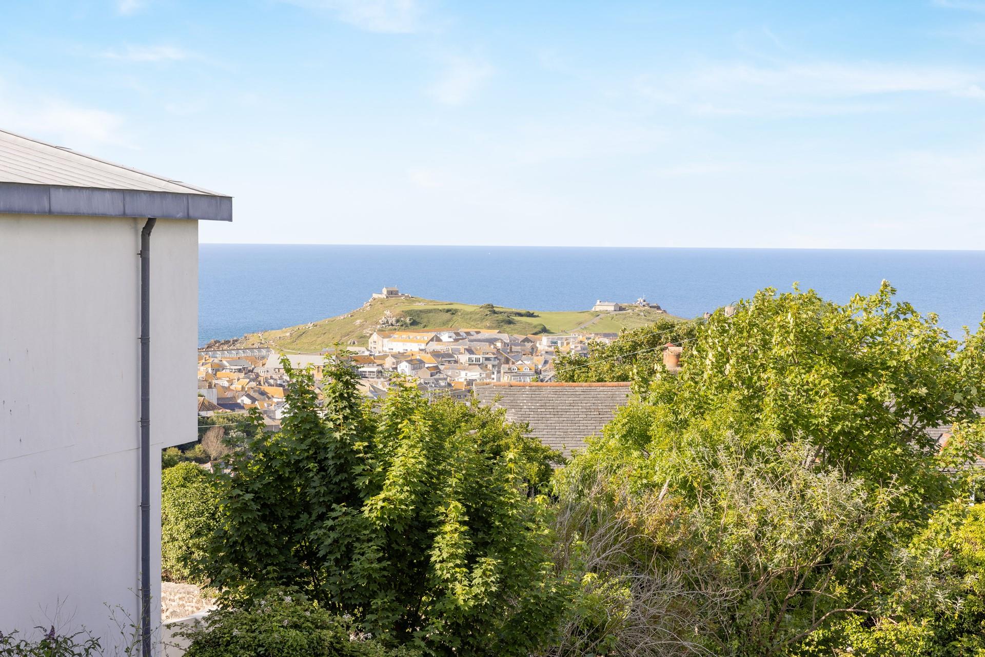 St Ives harbour and beaches is just a short stroll away.