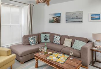 Pour a glass of wine and admire the sea views from this tranquil seating area for two. 