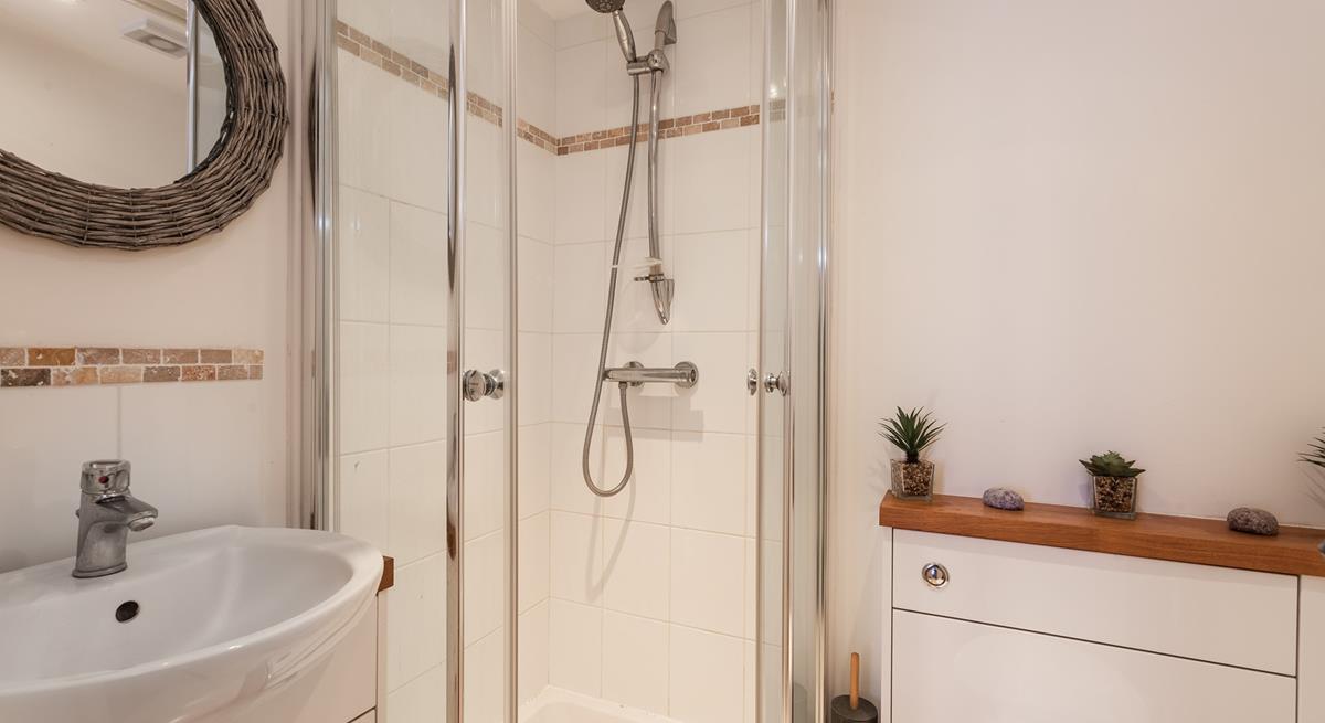 Get ready for an evening out in the spacious bathroom.