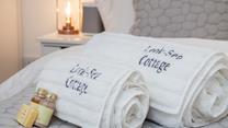 Fluffy towels await you after your first shower of the day.