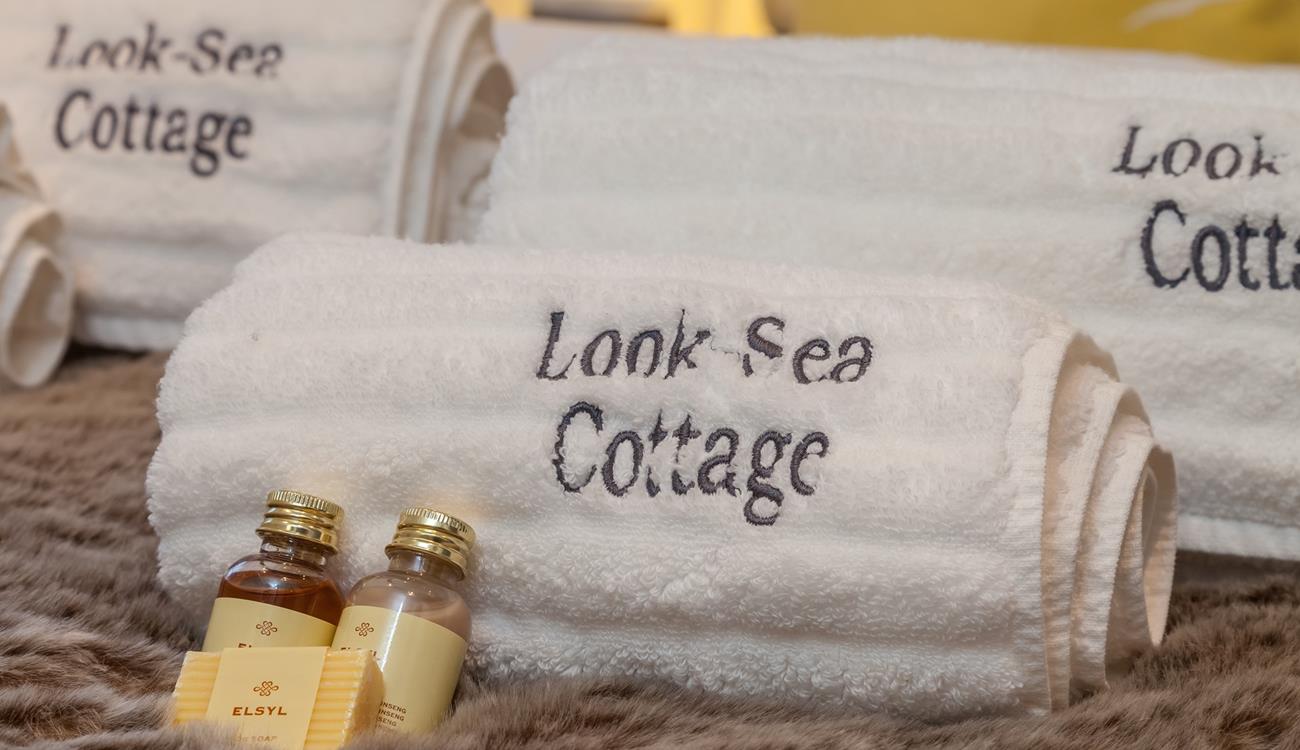 Personalised towels are a lovely touch.