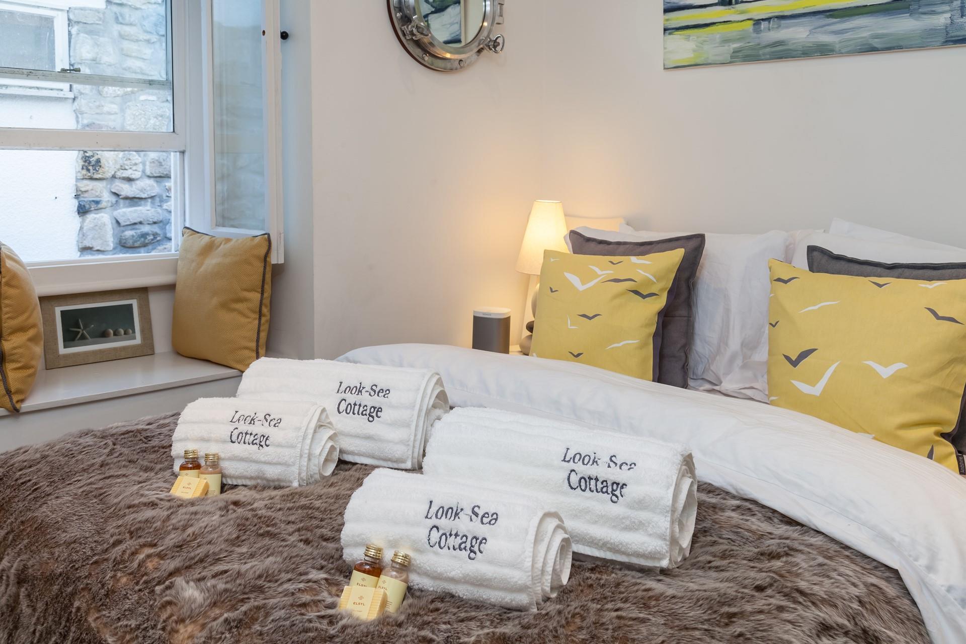 Wrap up in a fluffy towel after a post-beach shower.