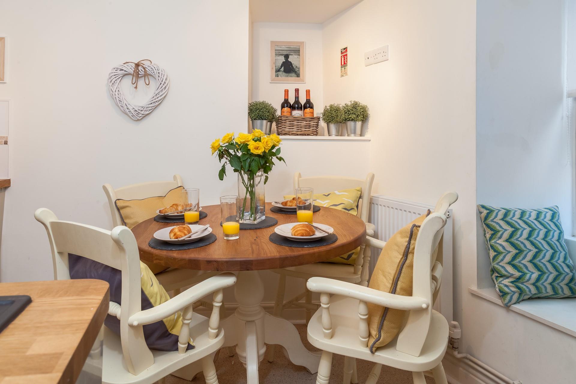 Indulge in some fresh pastries for breakfast bought locally.