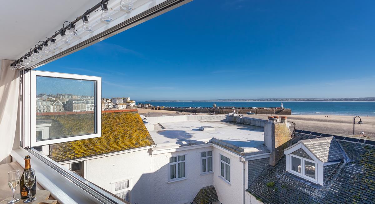 Watch the sunset over the Bay from the comfort of your cottage.