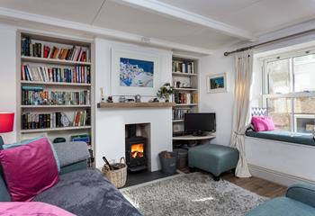 In the chilly winter months come back to the cosy cottage to snuggle up in front of the woodburner.