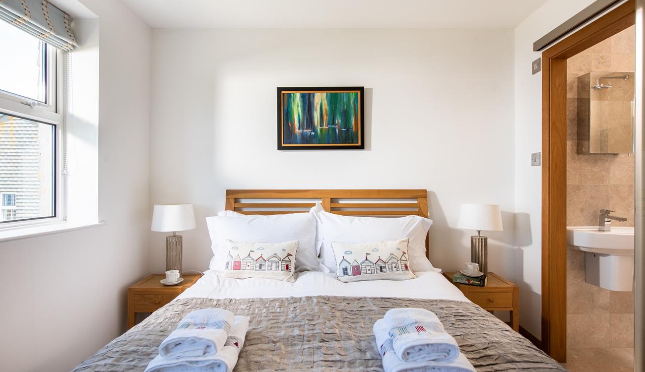 Bedroom 1 has an en suite bathroom, offering extra space and privacy to get ready for the day ahead.