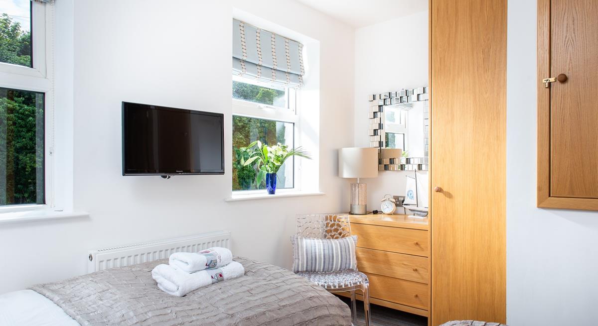 There is ample storage for all of your holiday best.