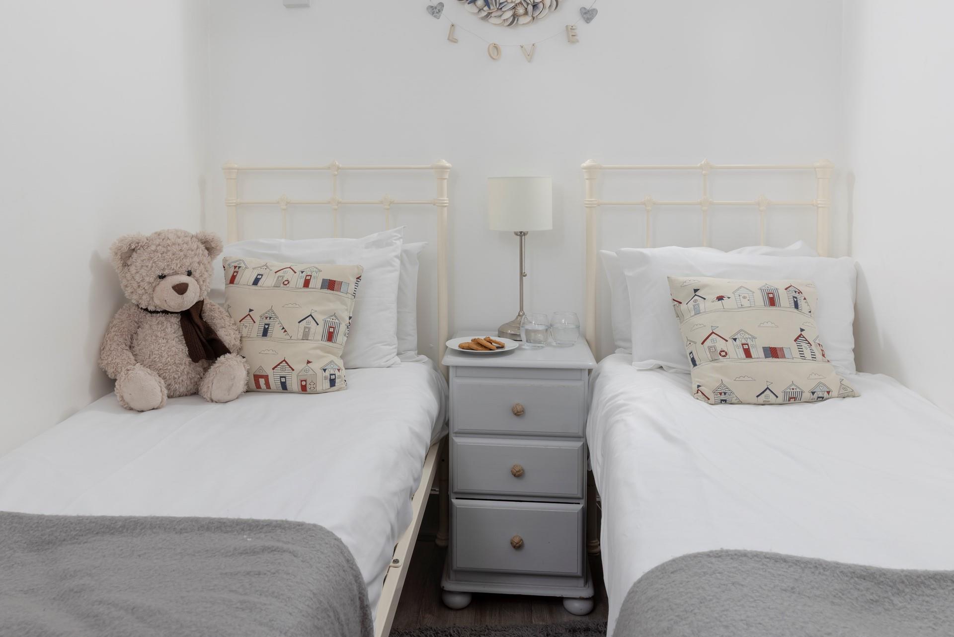 The twin beds are perfect for kids!