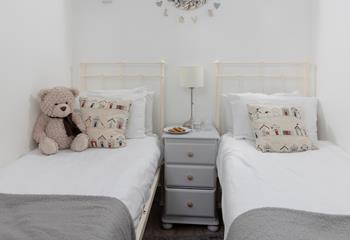 The twin beds are perfect for kids!