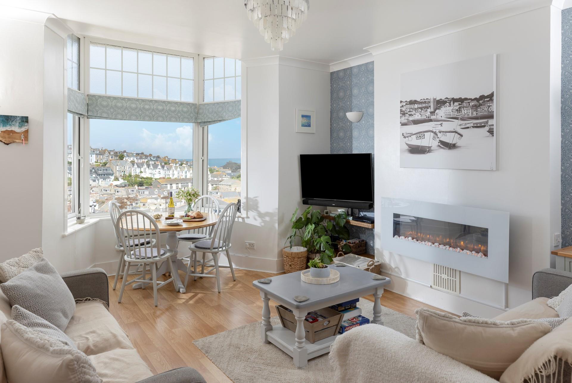 Beautifully presented, the living space is a bright and airy haven of relaxation.