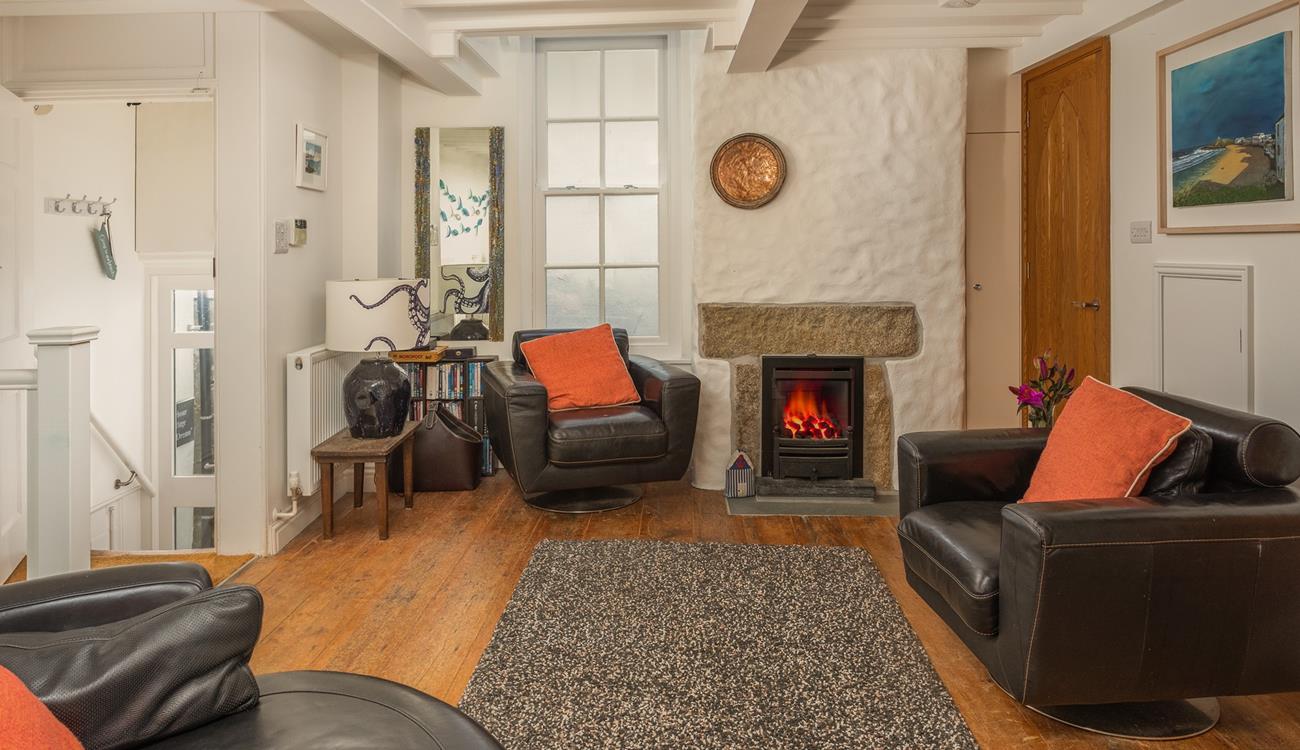 The cosy and comfortable sitting area is the perfect space to relax in the evenings.