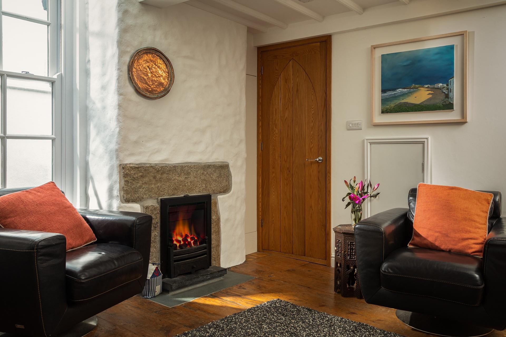 After spending the day on the beach come back to cosy up in the sitting room.