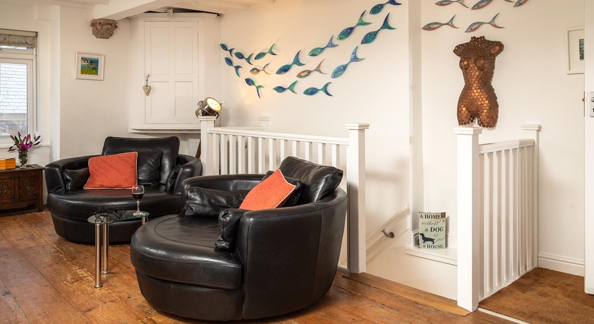 Curl up on the armchair for some evening downtime.