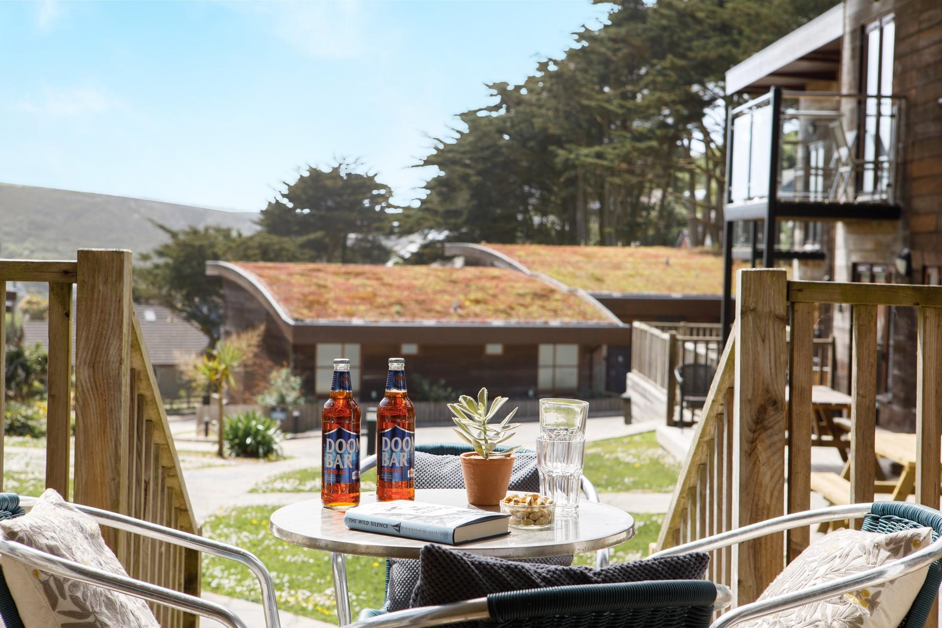 The decking is the perfect quiet spot to watch the sunset.