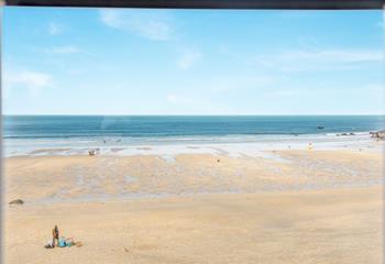 Stunning views of Porthmeor beach can be seen from the windows!