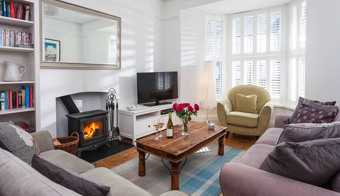 Escape the cold of winter and snuggle up in front of the wood burner to watch a good film.