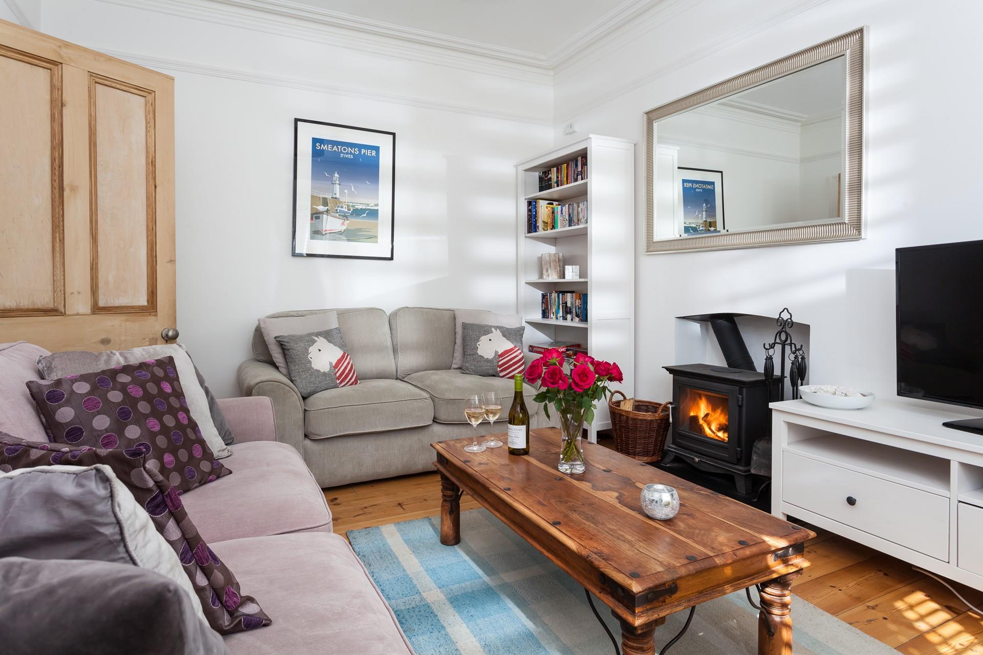 Get cosy with a good book and relax after a busy day exploring the Cornish coast.