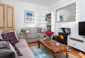 Get cosy with a good book and relax after a busy day exploring the Cornish coast.