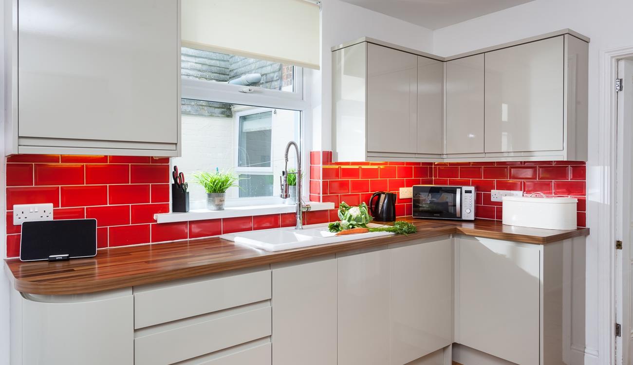 Pour yourself a glass of something cold while preparing your evening meal.