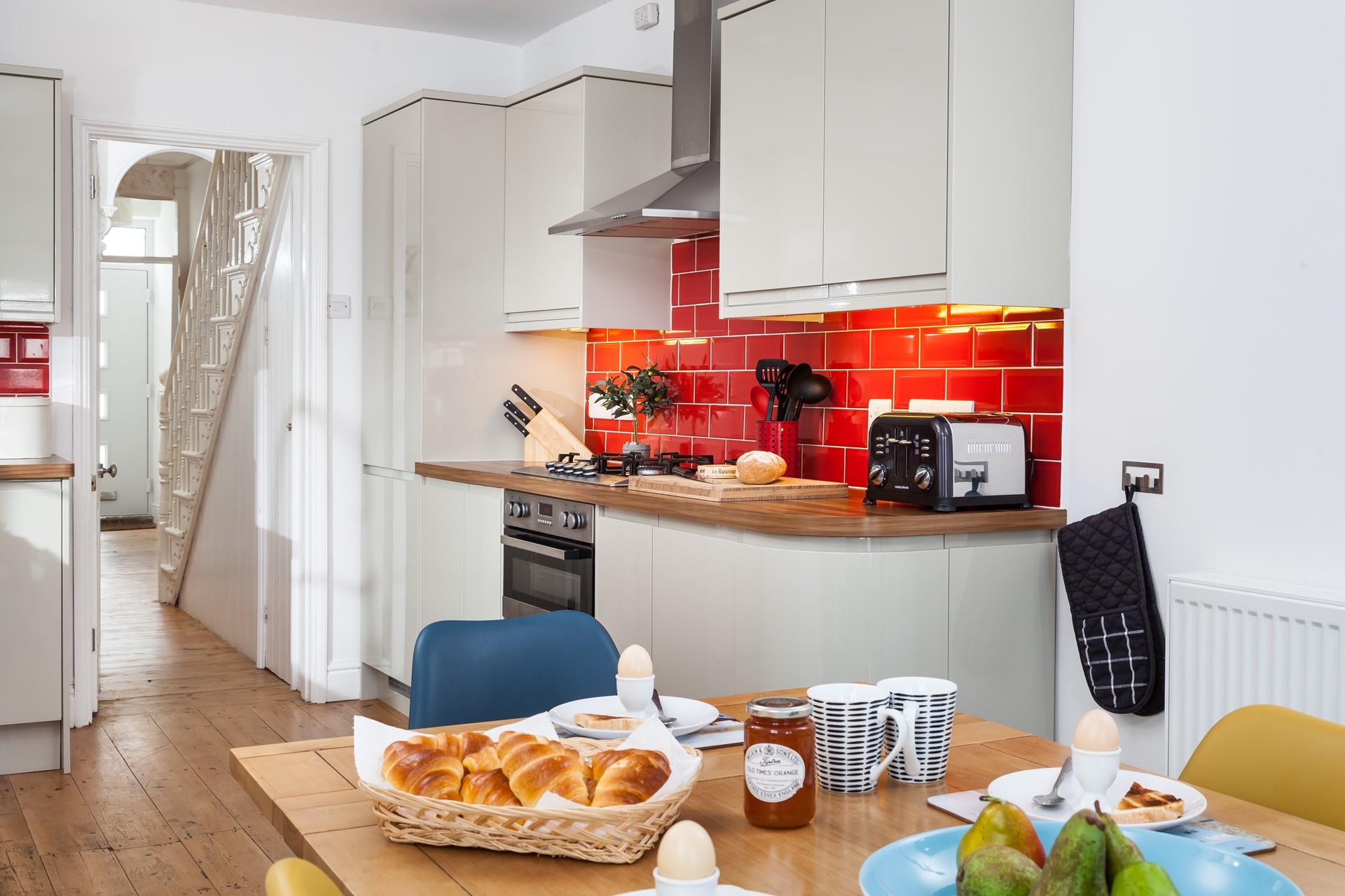 Head down to the bakery in the morning to pick up some fresh bread for a picnic to take to the beach.