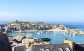 Open the curtains and enjoy stunning views of St Ives harbour from bedroom 1. - Thumbnail Image
