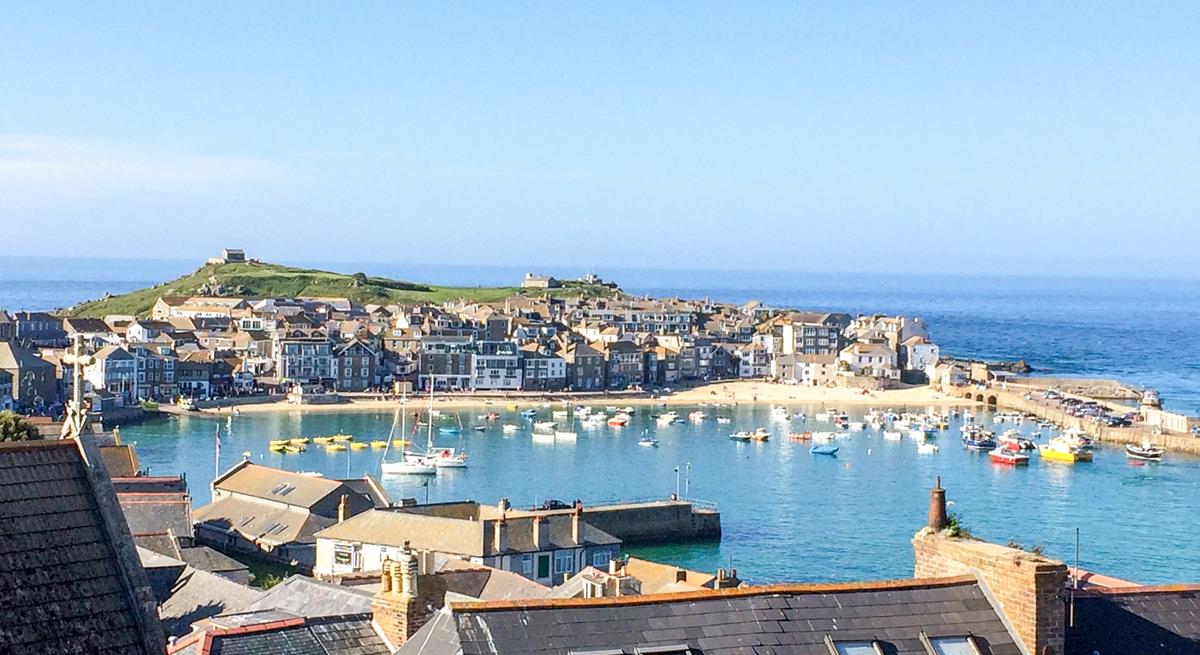 Open the curtains and enjoy stunning views of St Ives harbour from bedroom 1.