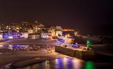 St Ives is magical at Christmas with lights filling the harbour. - Thumbnail Image