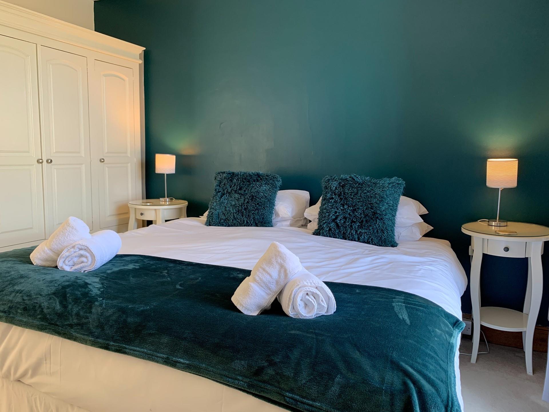 Soft fluffy towels await you after a morning shower.