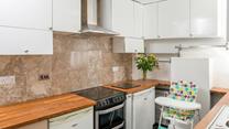 You'll find lots of storage space in the extra kitchen and utility area.
