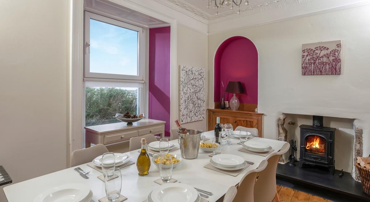 Tuck into a hearty home-cooked meal with the woodburner roaring.