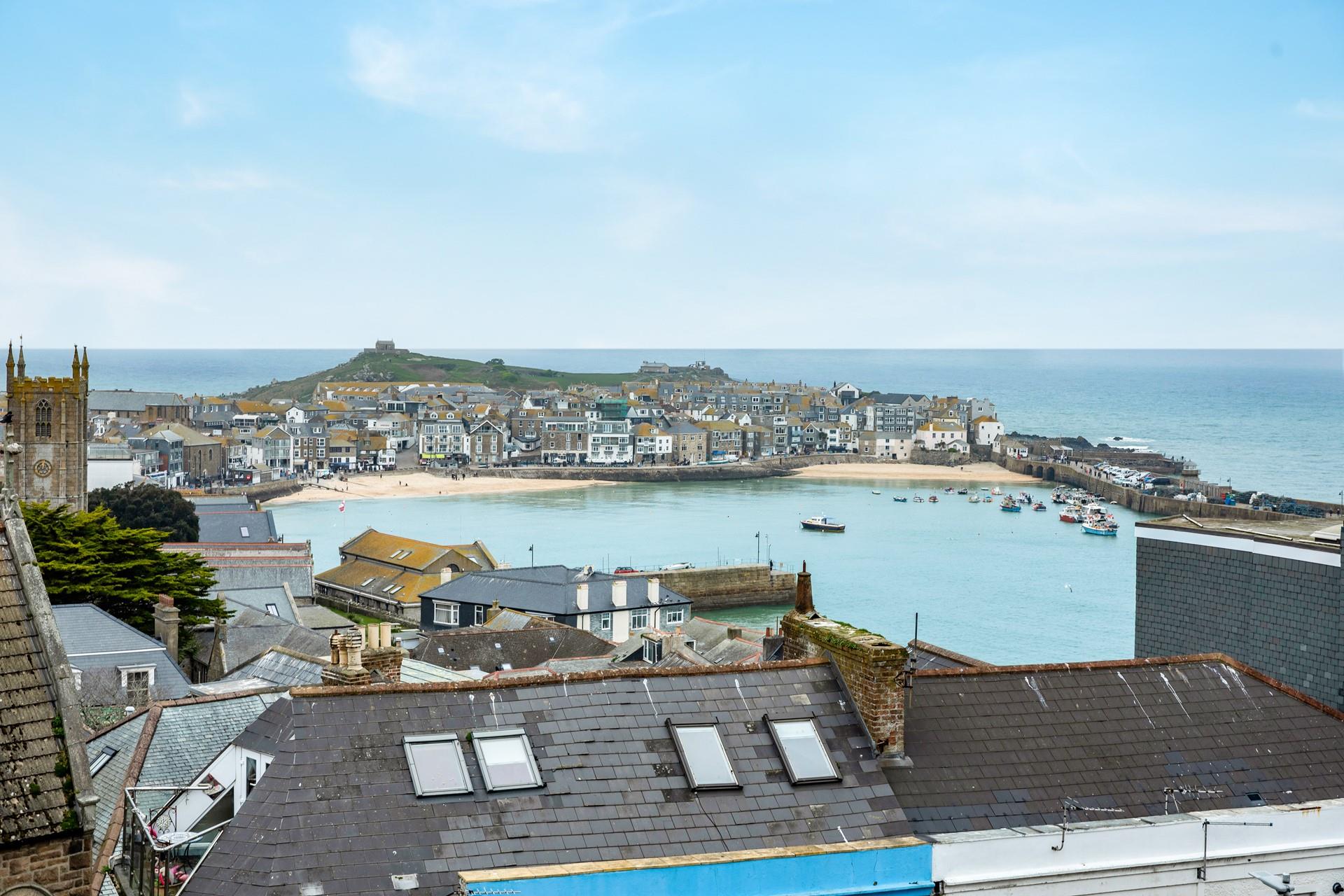 Admire the view all year round, enjoying wintry blue seas through to azure summer skies.