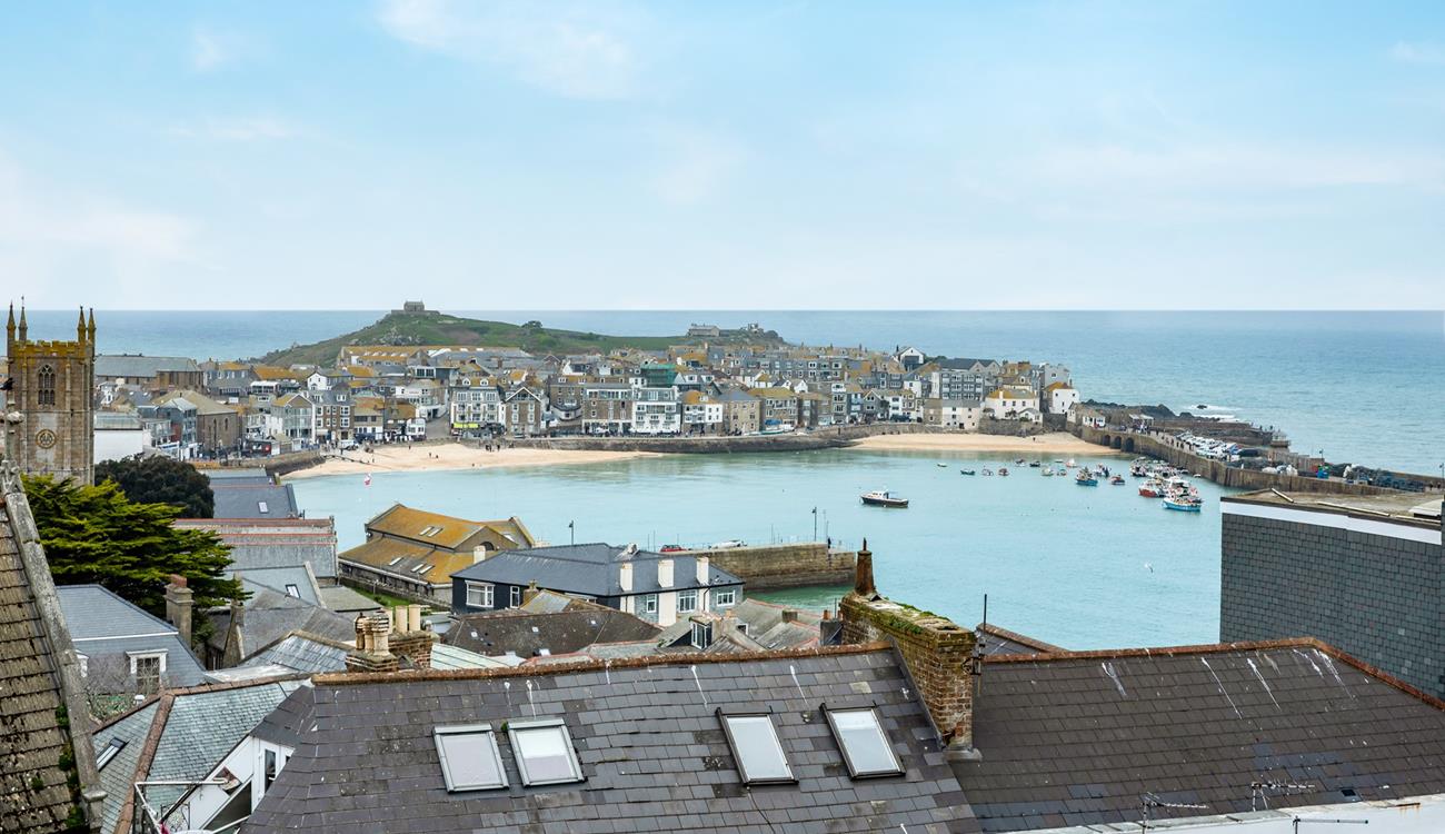 Admire the view all year round, enjoying wintry blue seas through to azure summer skies.