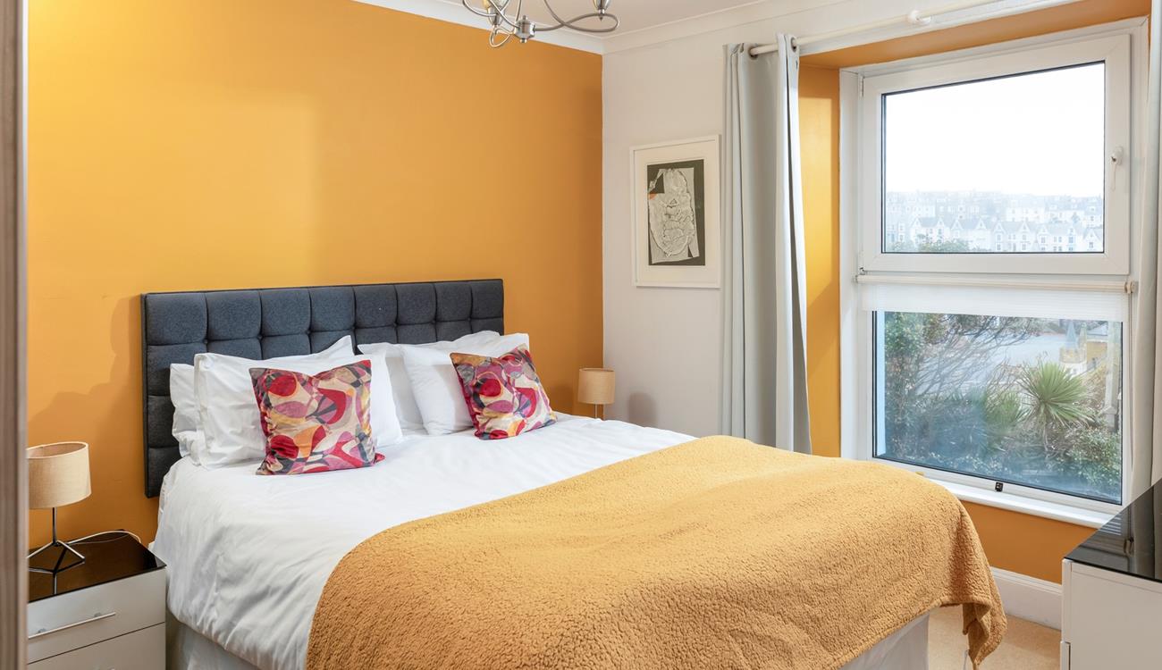 The bright and colourful yellow was chosen to mimic the lichen on the roofs around St Ives!