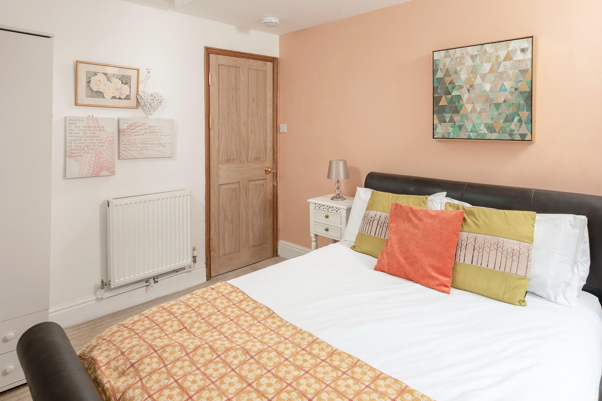 A calming space where you'll drift off easily after a day of coastal exploring.