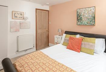 A calming space where you'll drift off easily after a day of coastal exploring.