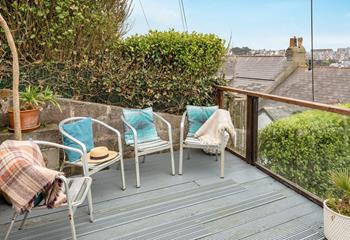 On balmy evenings you can relax on the elevated decking.