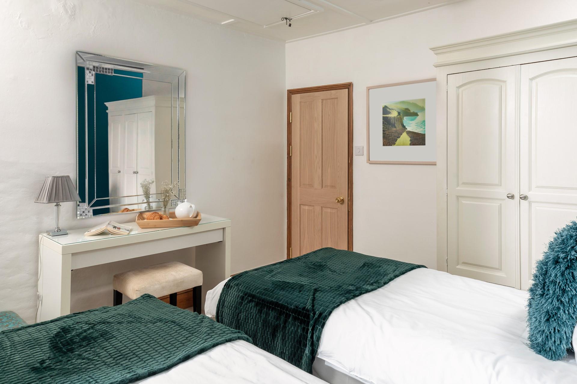 Bedroom 3 can be made up as a twin or super king size bedroom.