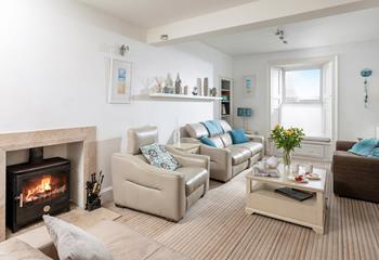 You'll find two cosy woodburners at 2 Tregenna Terrace, making it perfect for a seaside getaway in all seasons!