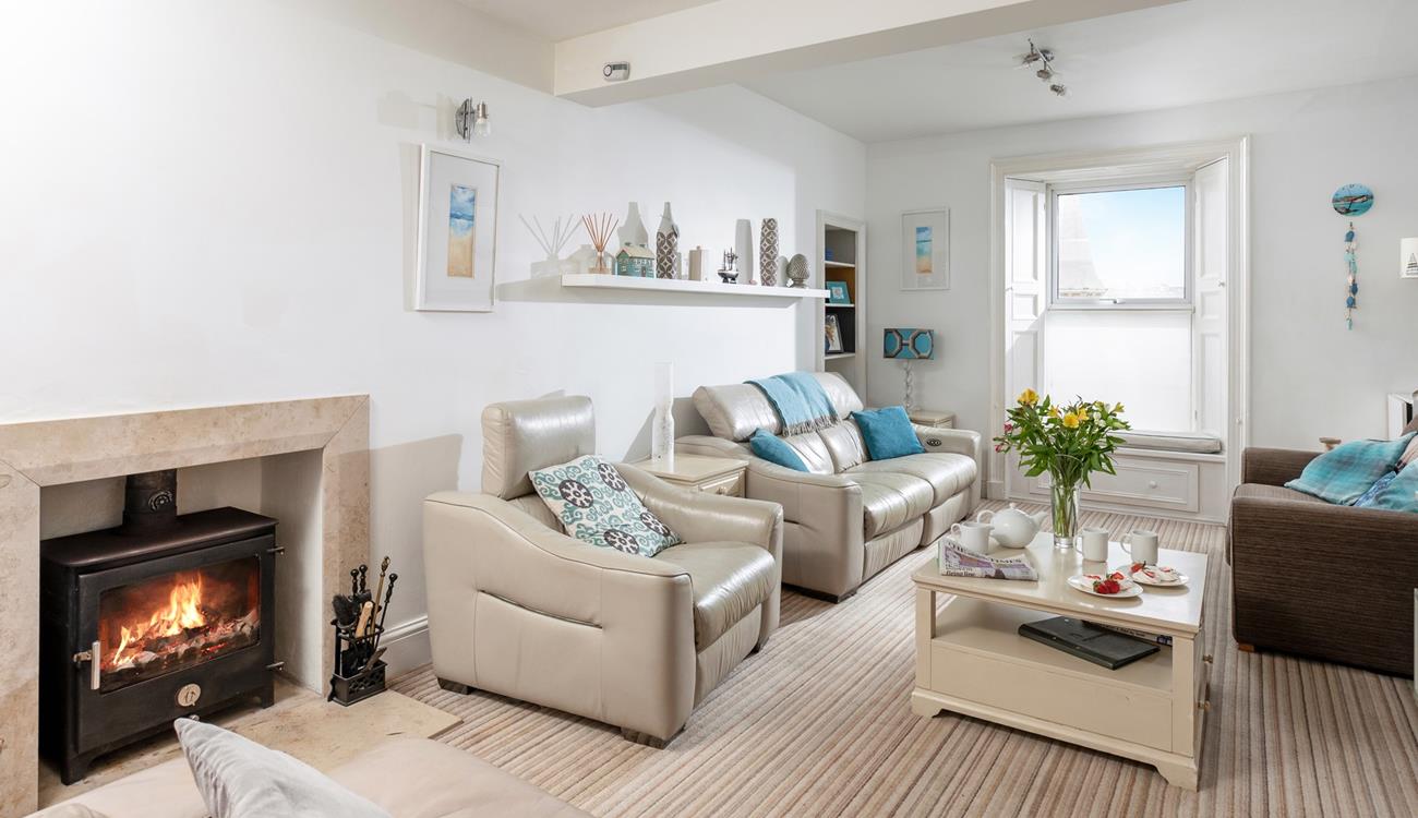 You'll find two cosy woodburners at 2 Tregenna Terrace, making it perfect for a seaside getaway in all seasons!